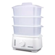 Vaporera Daewoo FS7216 3 Bandejas y Timer 60' Inox 220V