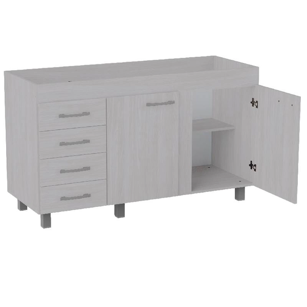 BAJOMESADA ORLANDI JA 621 PREMIUM - JACARANDA 2 PUERTAS 4 CAJONES