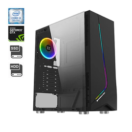PC GAMER XIGMATEK EROS RGB INTEL i3 9100 8GB SSD 120GB HDD 1TERA GTX 1650 4GB