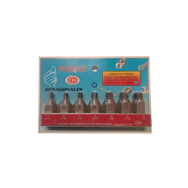 JUEGO DE 7 PIEZAS PUNTA HEXAGONAL EN PULG LEADER ART 240