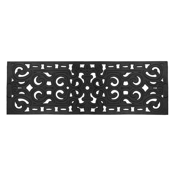Felpudo Entrada De Goma Negro 25 x 75
