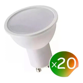 Pack 20 Lamparas Dicroica Led Candil 7W 100° 220V