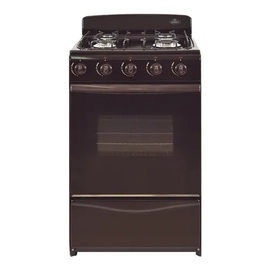 Cocina Ormay Okey Petit multigas 4 hornallas marrón puerta con visor