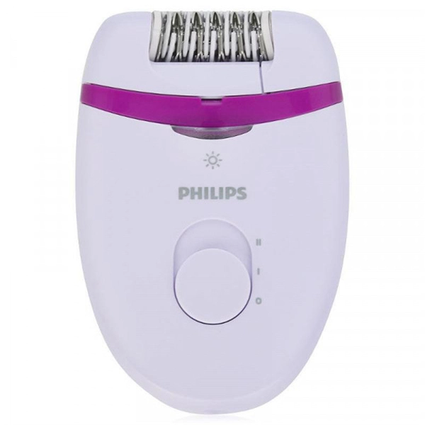 Depiladora Philips BRE225/00 Satinelle Essential Blanca y Morado