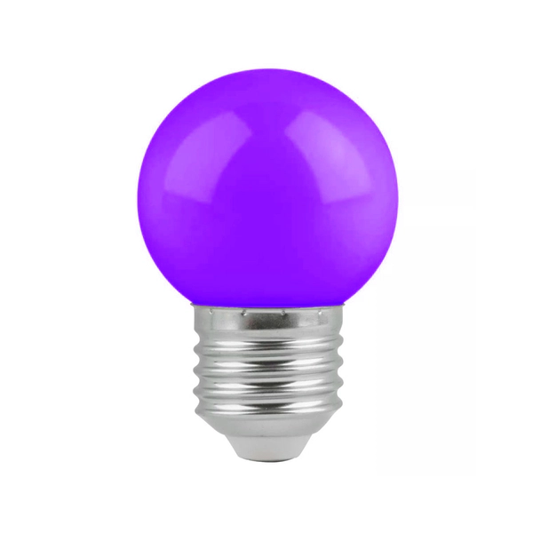 Pack X10 Lampara Moderna Gota Led 1W E27 Opal Violeta