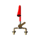 CANILLA MEZCLADORA MONOCOMANDO MESADA FLEXIBLE ROJO PREGO PREG9022