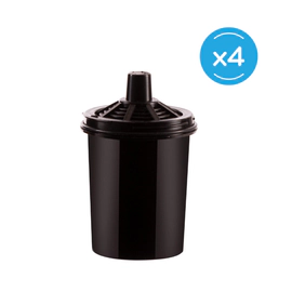 Combo Repuesto Jarra Purificadora de Agua Divigi SENSE Negro x4