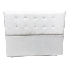 Respaldo Para Sommier Super Queen 160cm Pana Capitone Tiza
