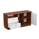 Rack Tv LED Mosconi Milenial Puertas Caj Tabaco/Blanco