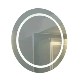 Espejo Led Interno Redondo Touch 4 Luces 28W Cromo