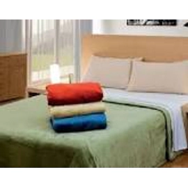 Frazada 2 1/2 plaza AmareloFlannel verde