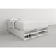 Box De Cama Cajonera Zapatero 6442 2 Plazas Base Sommier 140 Blanco