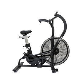 Bicicleta Fija Air Bike Profesional 160Kg Control Lcd Negro