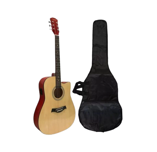 Guitarra Acústica Sunset FK60CE Natural Con Funda
