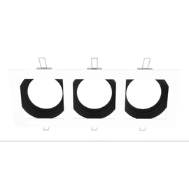 Spot Embutido Movil Ecobox 3 Luces Gu10 Spotsline Blanco