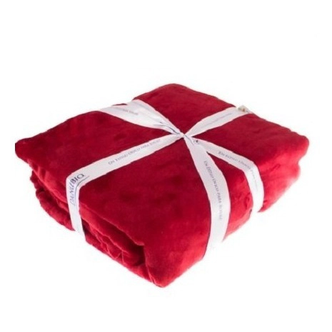 Frazada Térmica Flannel Amarelo 2 1/2p Super Calentita Roja