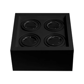 Plafon Cardanico Dicro Cuadrado 4 Luces 225X225X106 Negro
