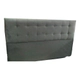 Respaldo Para Sommier King Size 200cm Pana Capitone Color Gris