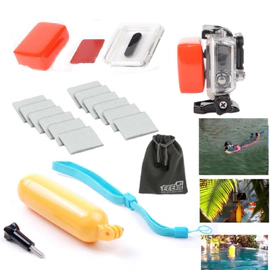 CAMARA DIGITAL GOPRO KIT 4 IN 1 DIVING FLOATY +HAND GRIP+ANTI-FOG+ STORAGE POUC