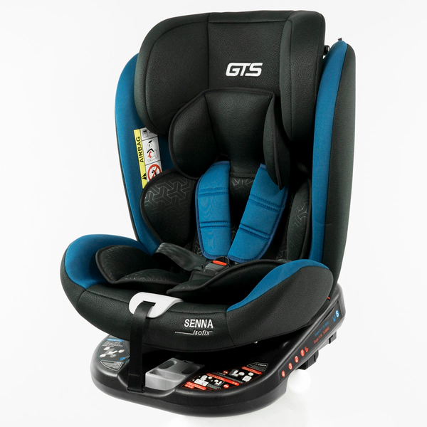 Butaca de Seguridad Isofix Senna Negro con Azul Gts
