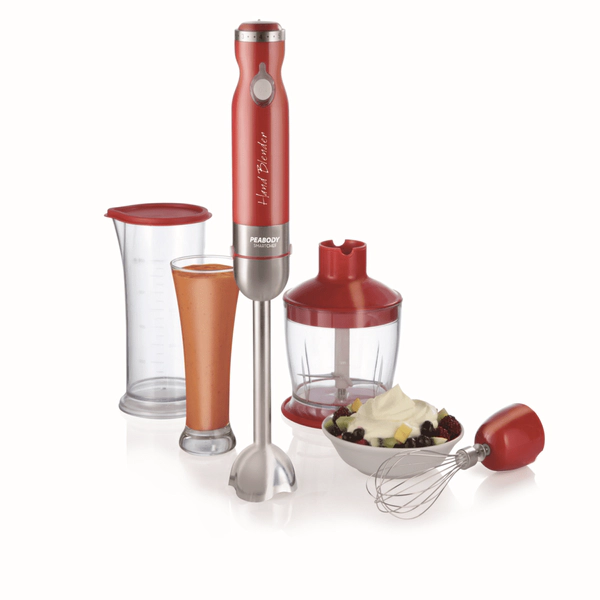 Licuadora de mano Peabody PE-LMA327R 800w Roja