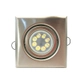 Pack X10 Spot Embutir Led Cuadrado Luz 5W Fria Plata