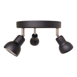 Linea Pepper Iii Gu10 Base Redonda Negro