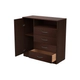 Cómoda Cajonera Mosconi Express 4 Cajones 1 Puerta Chocolate