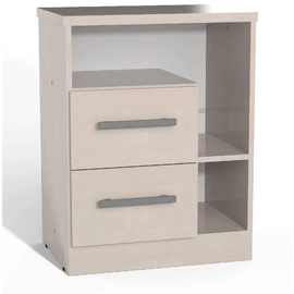 MESA DE LUZ ORLANDI AB 116 PREMIUM - ABEDUL 2 CAJONES REVERSIBLES