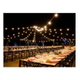 Guirnalda 20M Negro Con 40 Portalampara Eco Led 80W Frio