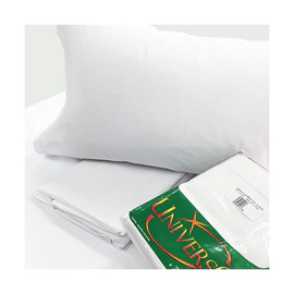 Sabana Plana Blanca Universo 100% algodon 150x250 1 1/2 plaza