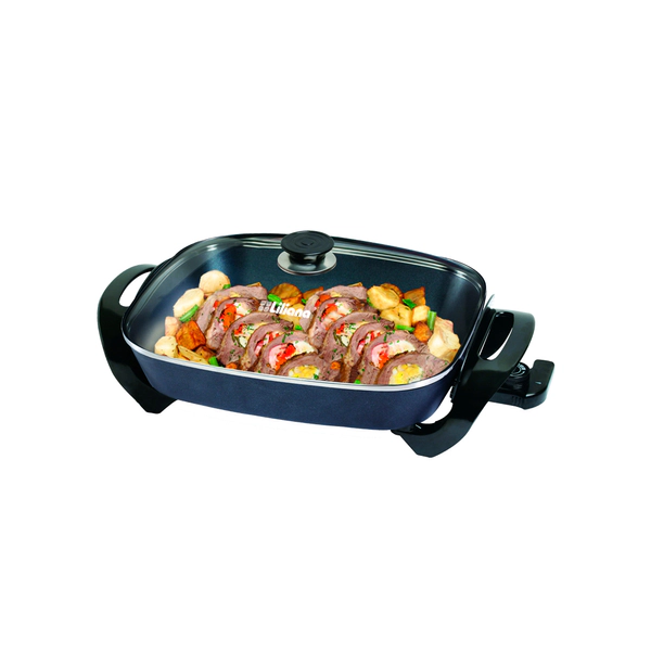 Cocina Sarten Electrica Kitchinet Max Liliana AK200 1500W Negro 7 en 1