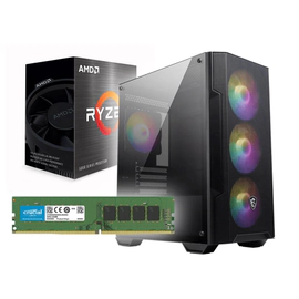 PC ARMADA GAMER AMD RYZEN 5 5600GT 8GB SSD 960GB RGB 750W TECLADO/MOUSE/AURICUL