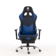 SILLA GAMER DOOKU KJ-D488TB (BLACK & DARK BLUE) CUERO