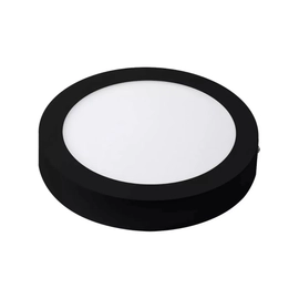Aplique Plafon Techo Redondo Neutro 6W Negro