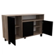Vajillero Doors 130 Mosconi Nebraska Gris y Negro