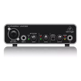 Interface De Audio Behringer U-Phoria Umc22 Usb 2X2
