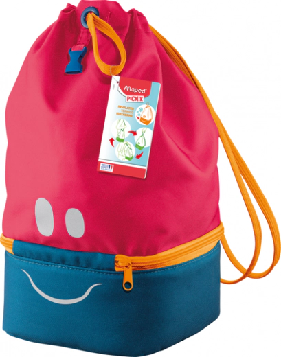 Bolsa De Tela Maped Concept Infantil - Rosa