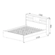 CAMA CREPISA ORLANDI WE 83 BAHIA - WENGUE 2 PLAZAS 5 ESTANTES