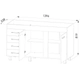 BAJOMESADA ORLANDI AB 631 PREMIUM - ABEDUL 2 PUERTAS 4 CAJONES