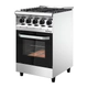 COCINA MORELLI CAPRI 550 - 55CM ACINOX PTA VIDRIO REJFUND (18045)
