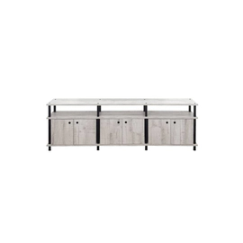 RACK PARA TV DEGE R09 - ALASKA 3 PUERTAS DOBLES 3 CUERPOS