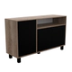 Vajillero Doors 130 Mosconi Nebraska Gris y Negro