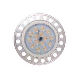 Pack X10 Lamp Ar111 Led 15W Dim Aluminio + Pvc Frio