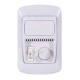Pack 2 Ventilador Techo Luz Fría Led Panel 18W Blanco 4 Paletas