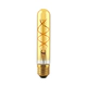 PACK X 10 LAMPARAS TUBO FILAMENTO TORNEADO LED 2W E27 AMBAR