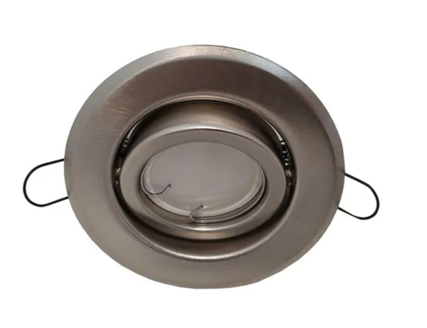 Spot Embutir Led Techo Redondo Neutro 7W Plata