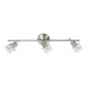 Linea Cuba Vidrio 3 Luces Gu10 Platil