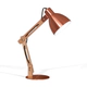 Velador Con Brazo De Madera Genk 61Cm 220V Cobre