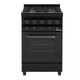 COCINA SAHO KURO 550 - VISOR 4 HORNALLAS NEGRO PLANCHA DE ACERO (180000-1)